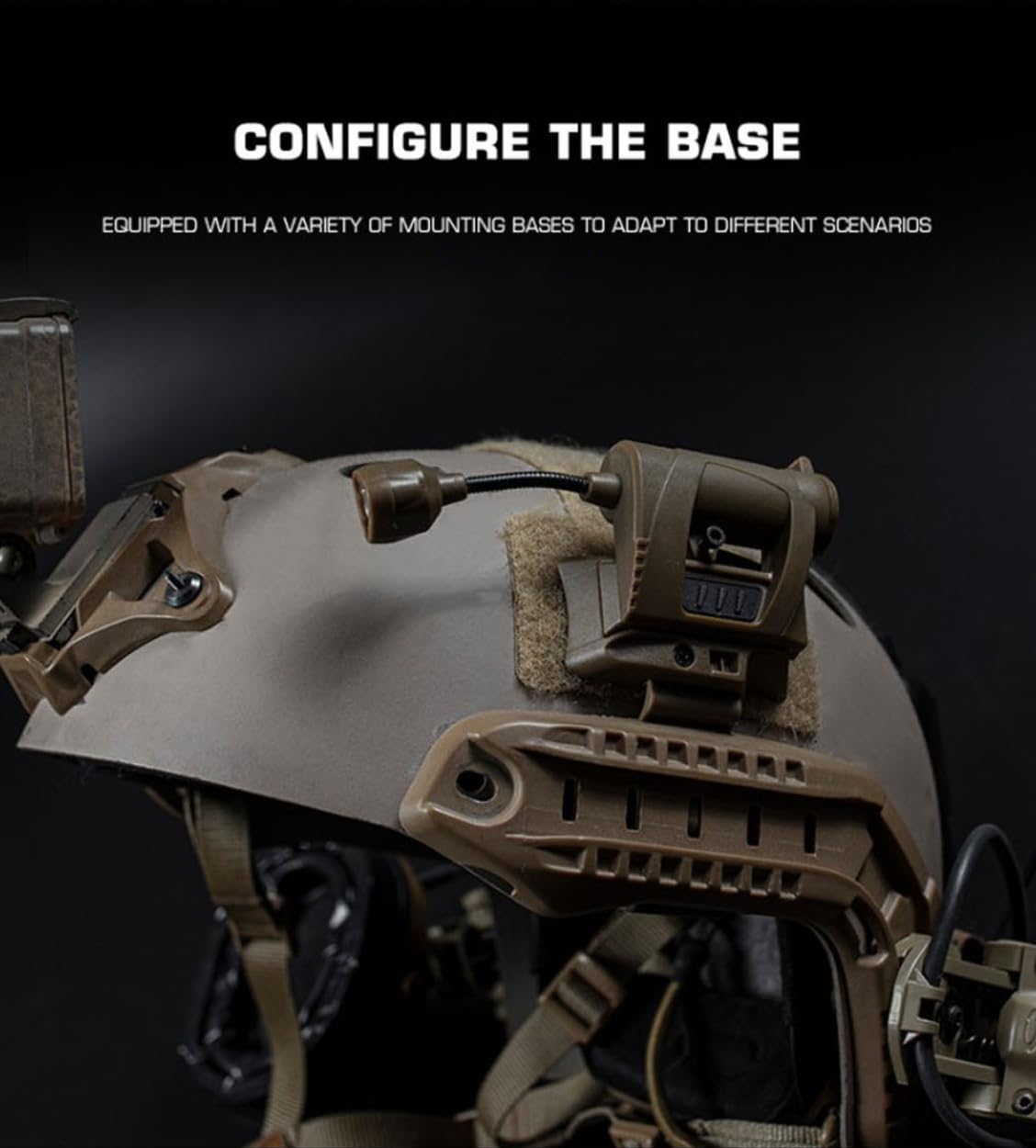 ACEXIER Taktischer Helm Lichtladung Mpls 4 Umwandlungsmodi Airsoft-Helmlampe Energiesparende Jagd Militär Fast Helm Taschenlampe