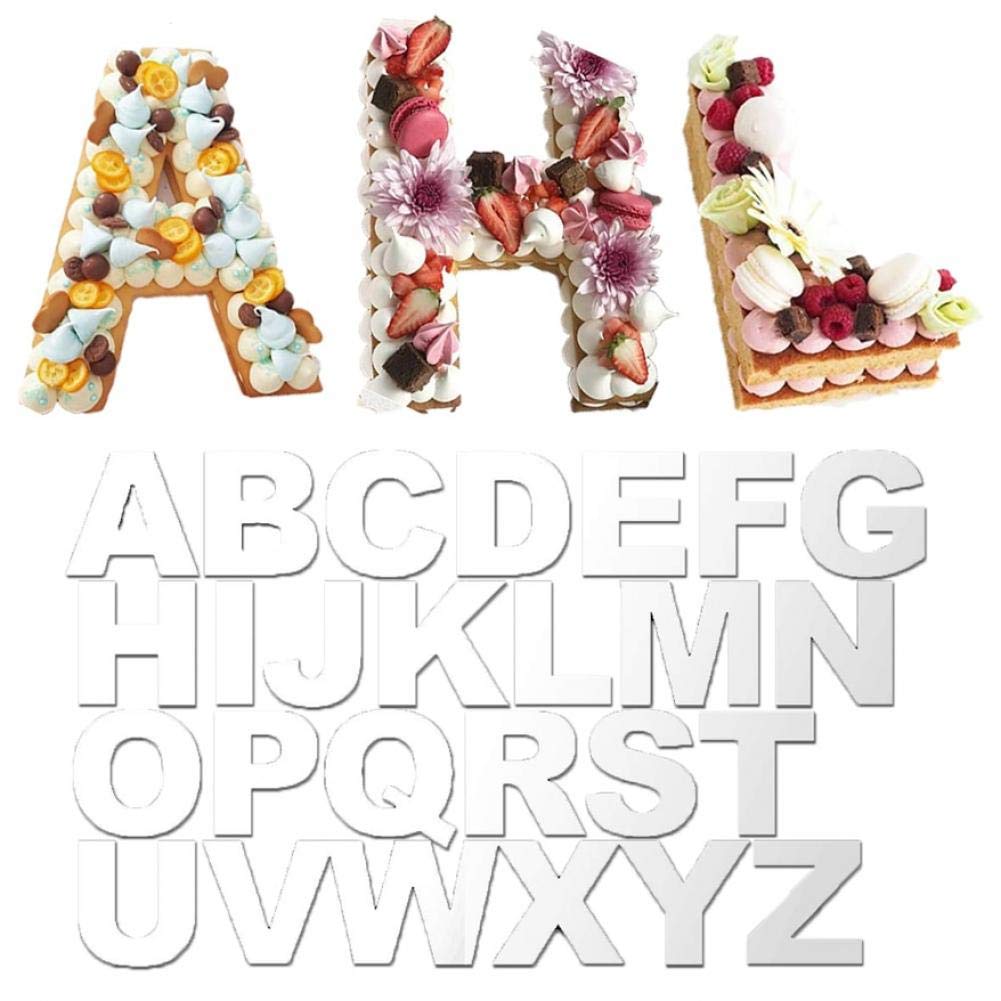 Moule gâteau alphabet 8 pouces Wudaizhi pour stopper les découpes ratées
