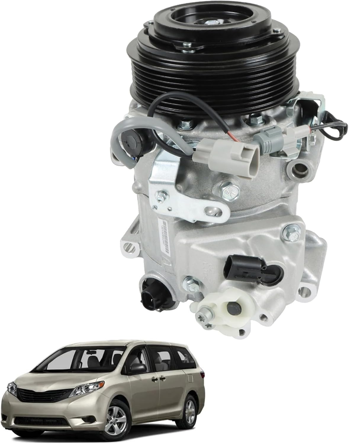 AC Compressor Replacement for Sienna 2011 2012 2013 2014 2015 2016 3.5L 140893NEW