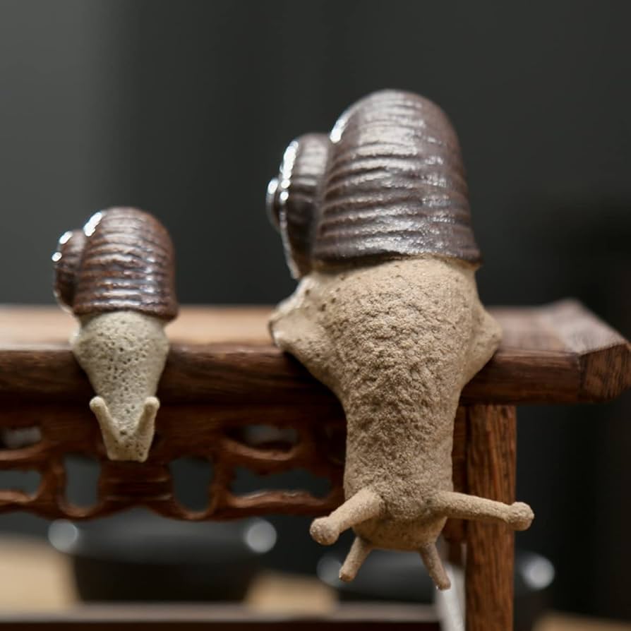 イタリア製 アンティーク純銀カタツムリ置物・茶寵 イタリア製 アンティーク純銀カタツムリ置物・茶寵