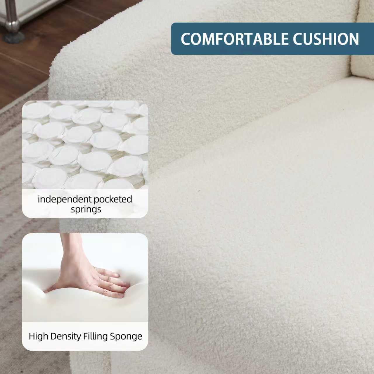 Power Swivel Rocking Recliner Chair, High Back Electric Rocker Nursery Glider Chair, USB and Type-C Ports, Upholstered Teddy Fabric Reclining Single Sofa Chair for Living Room (Teddy Beige)