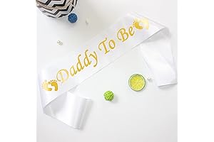 Premium Dad to Be Sash for a Memorable Baby Shower Celebration