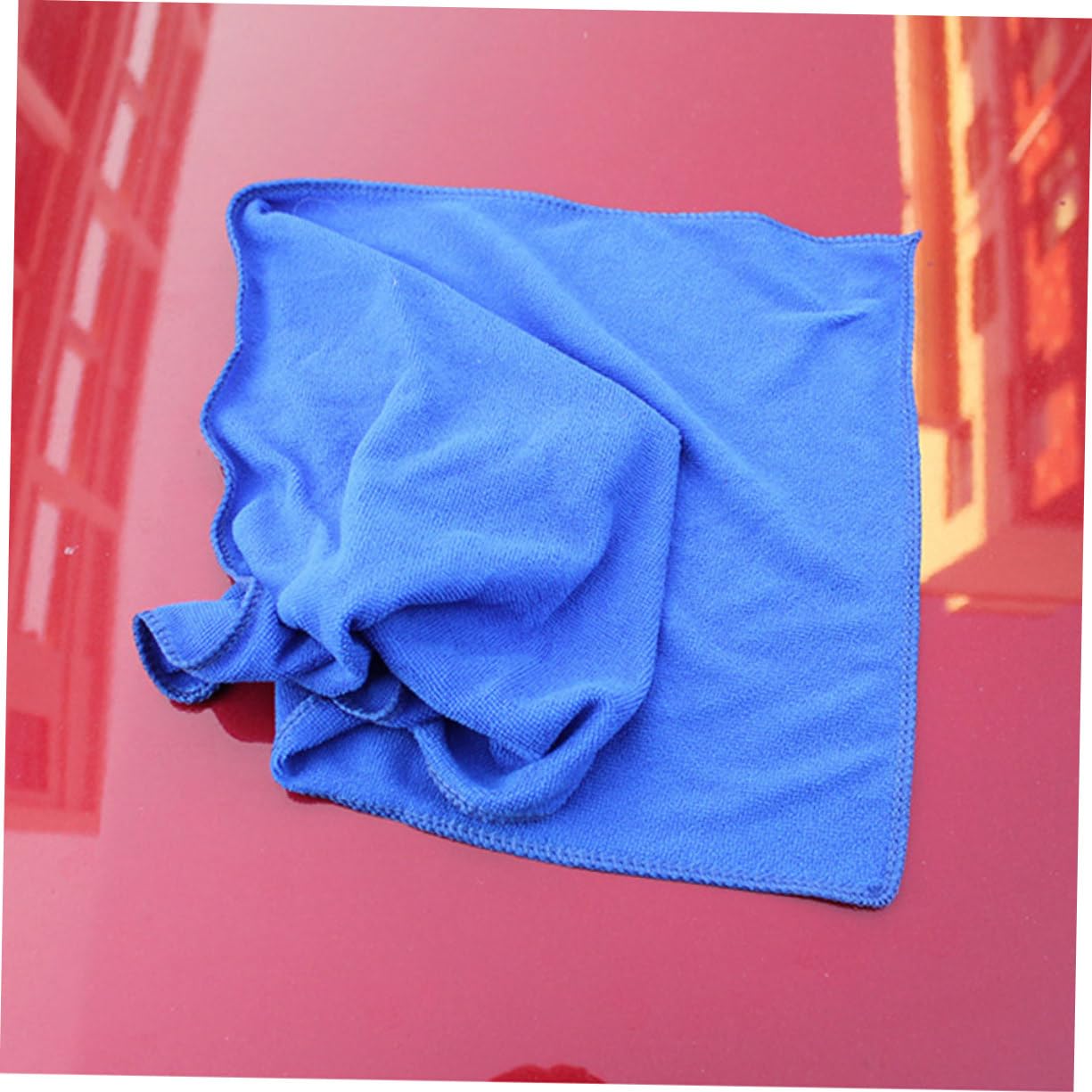 PRETYZOOM Panni Lavaggio Auto 50 Pezzi in Microfibra, Asciugatura | Blu, Poliestere, senza Graffi e Pelucchi, per Mobili, Tavoli e Lavori Domestici