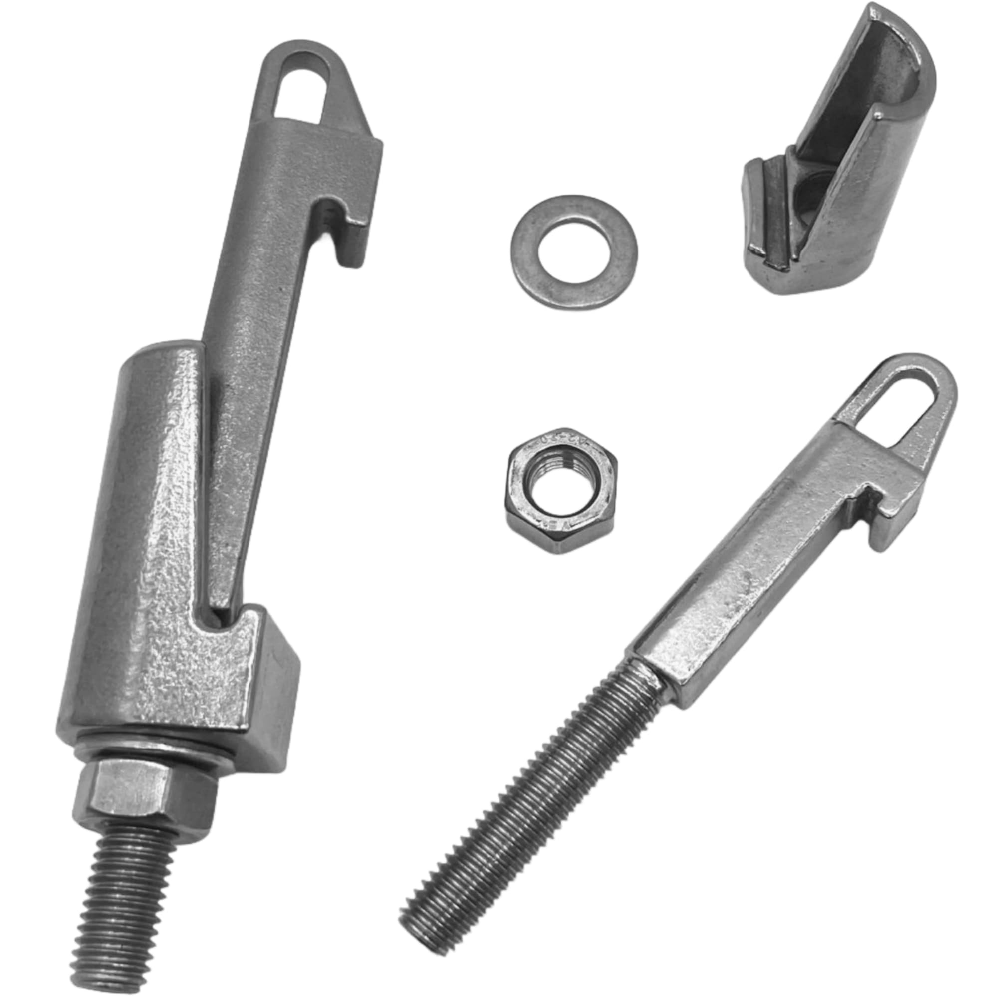Zacisk próżniowy ze stali nierdzewnej 304 typu C, dwustronny uchwyt ryglujący z rowkiem hakowym, 1 szt.(M24*228mm)