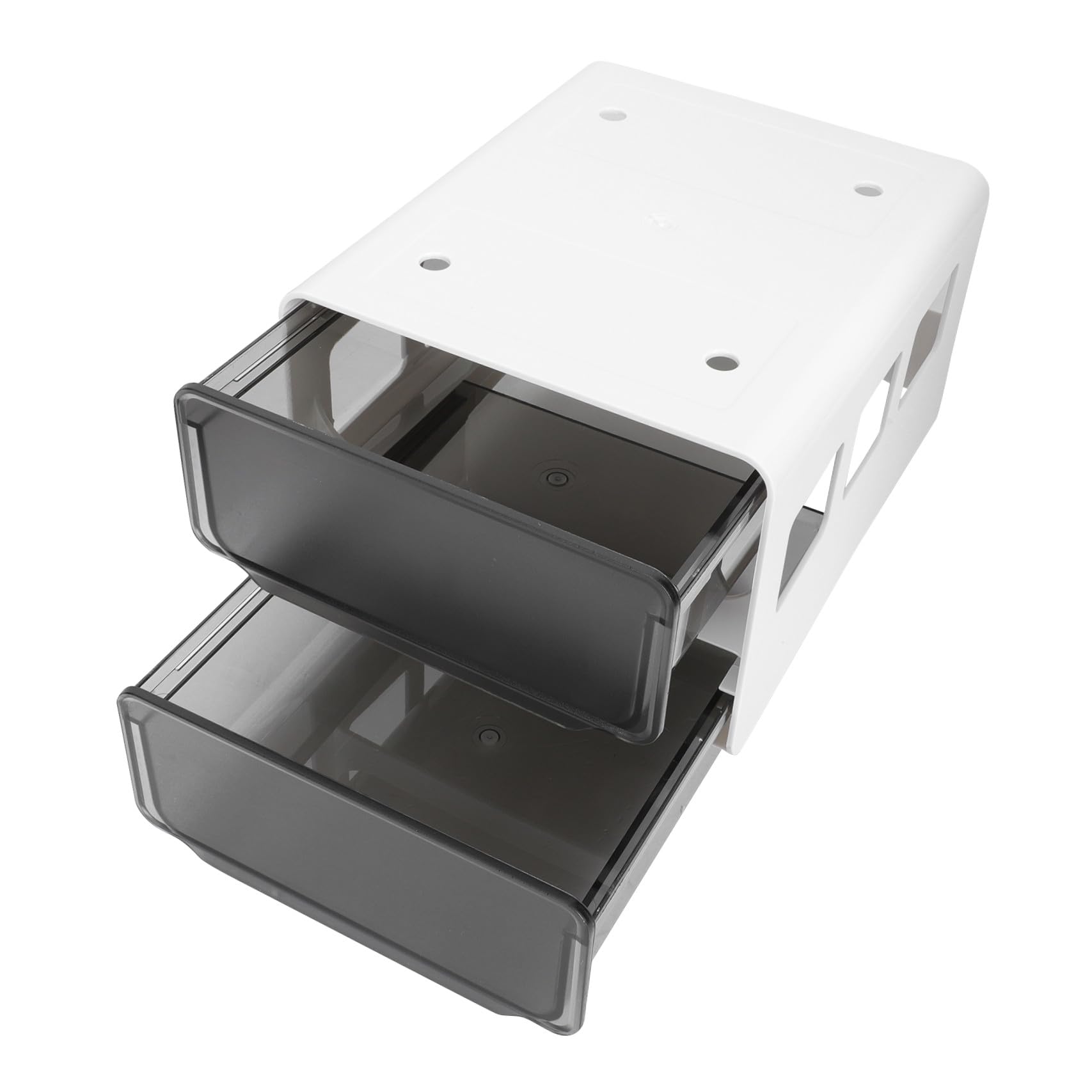 Boîte de rangement double compartiment SEWACC pour éliminer le désordre sur le bureau