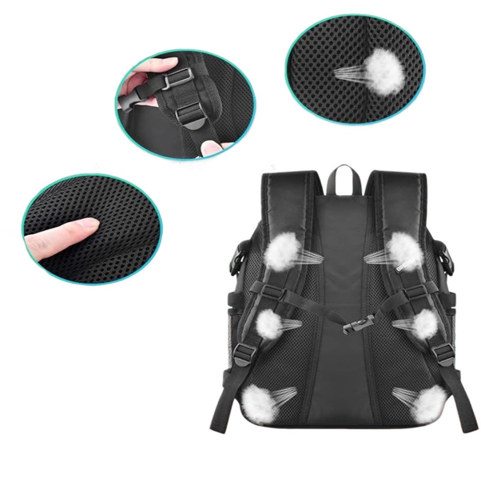 Zaino sportivo regolabile con due spazi ampi per pallacanestro calcio e attrezzatura da allenamento Zaino sportivo professionale