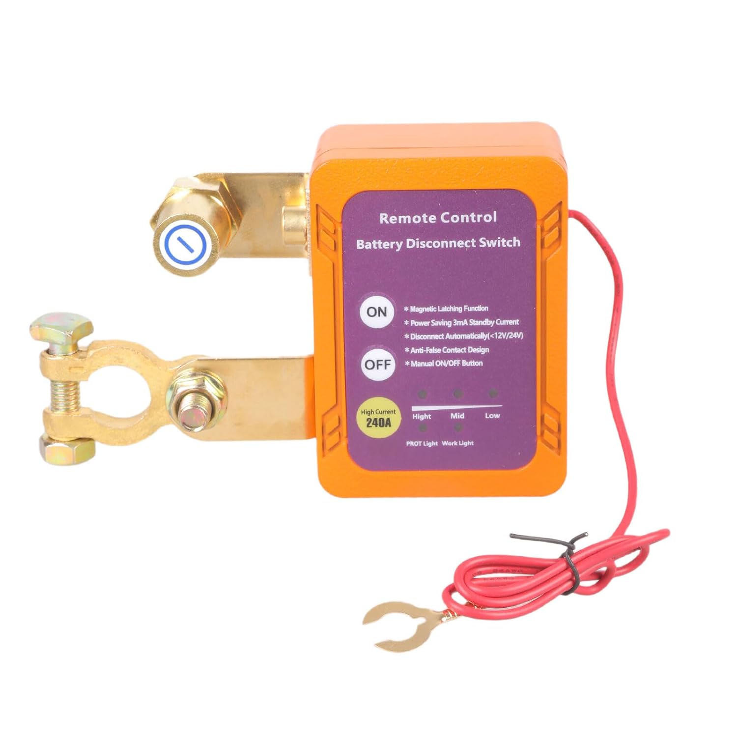 250A Battery Disconnect Switches for Marine Boat 6-30V Battery Cut Shut Off Remote Isolator Switches Isolator