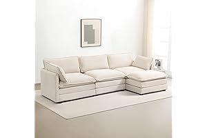 ROWHY Oversized Modular Sectional Sofa Set for Living Room with Movable Ottoman at Clearance Price