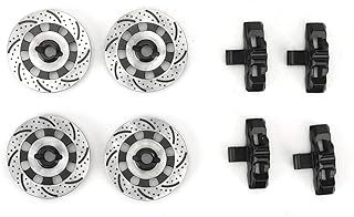 Accesorio de Disco de Freno Mejorado para Coche RC Unlimited Desert Racer UDR 1/7, Capa Exterior de Freno no direccional, aleación de Aluminio Ligera, fácil de Instalar, 4 Colores (Black)