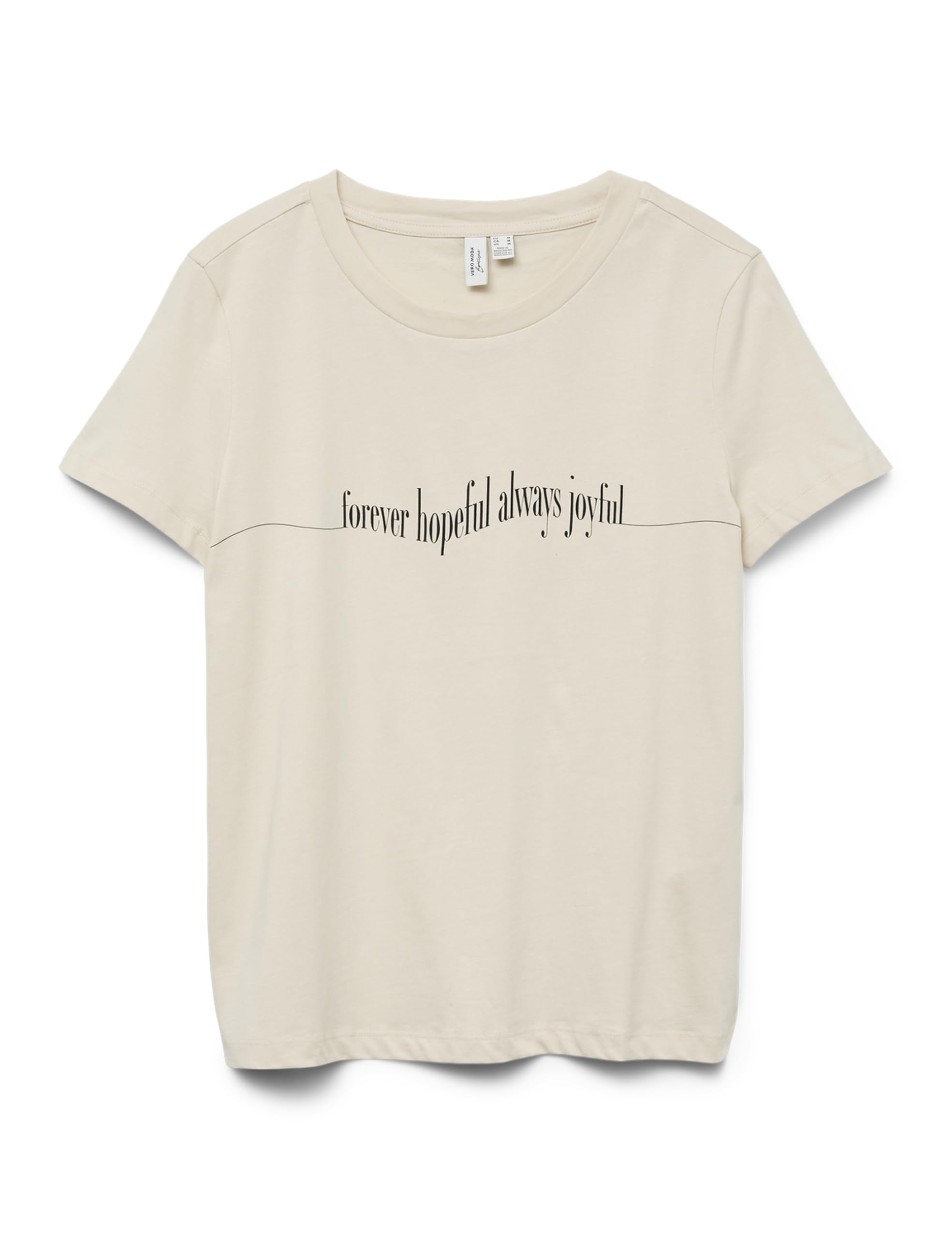 VERO MODA Vmfelise S/S O-Neck T-Shirt JRS BTQ, Birch, S
