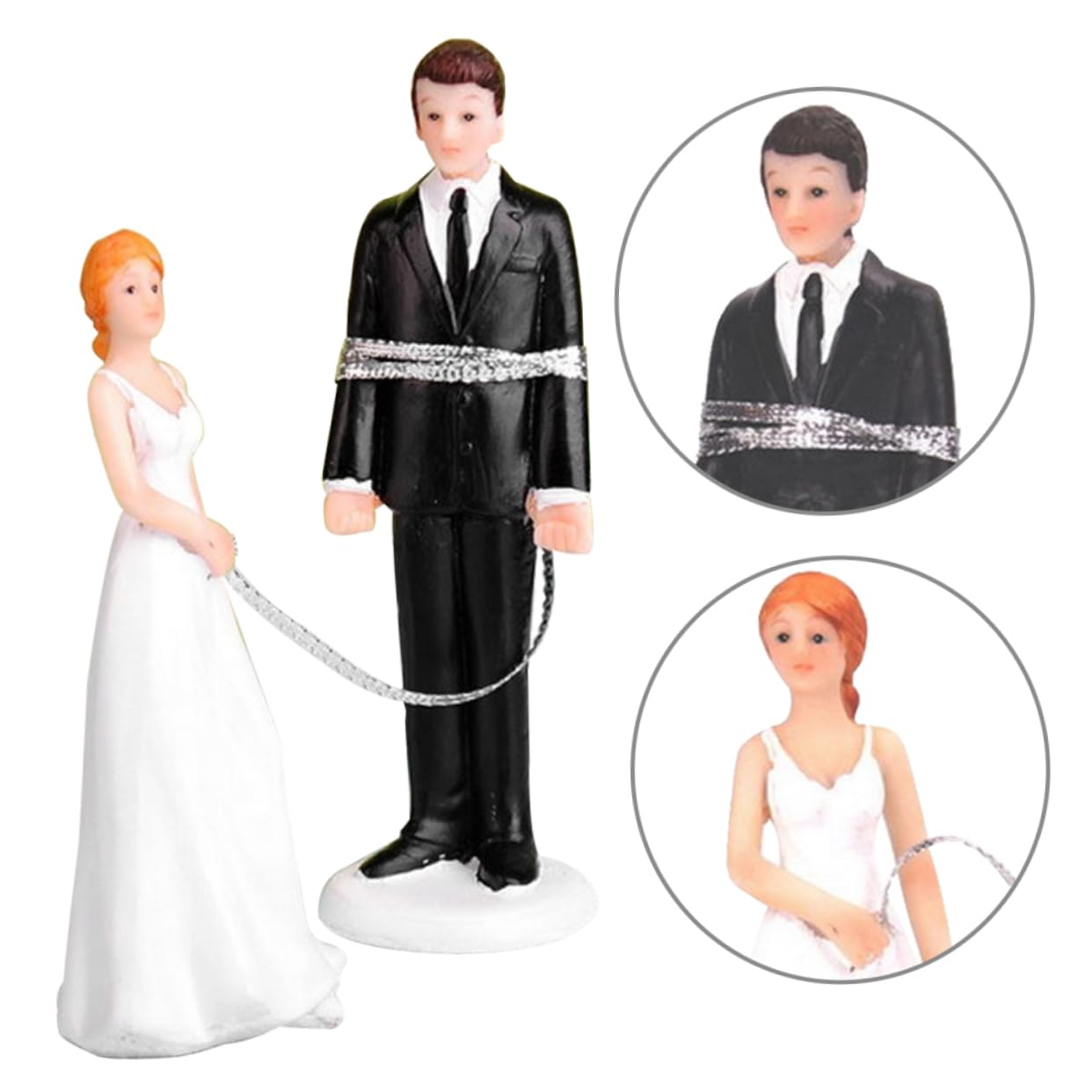 TOPBATHY 2stücke Eleganter Braut Bräutigam Tortenaufsatz Aus Harz Romantische Hochzeitsfigur Für Kuchen-dekoration Detailreiche Figurinen Für Verlobungen Und Hochzeiten