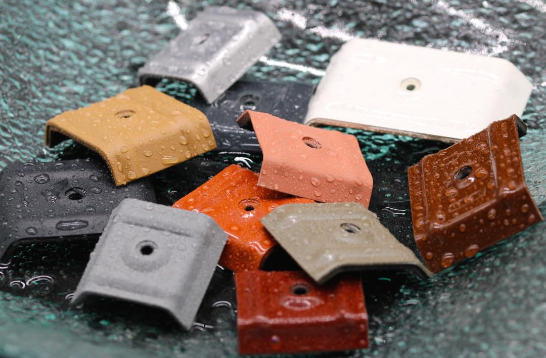 Dachplatten Kalotten für Trapezblech 27mm Farbe RAL 8011 | Aluminium + EPDM | 100 Stück