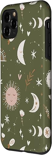 Miniatura 2 de Funda para iPhone 11 Pro Mystic Moon Sun Stars Astrología Boho Patrón Bohemio