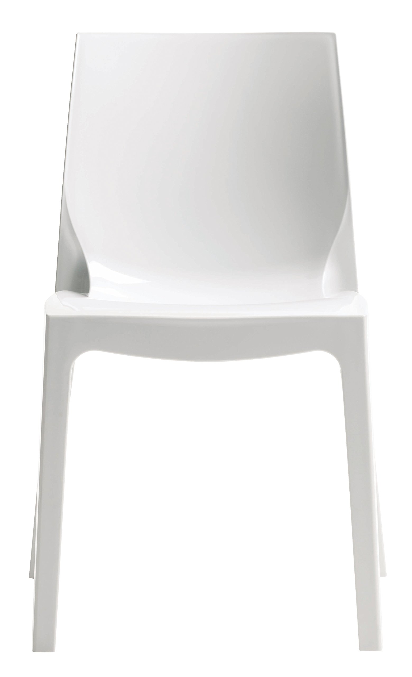 UP ON Nr.4 Sedia MOD. Ice Higlopp Bianco Lucido