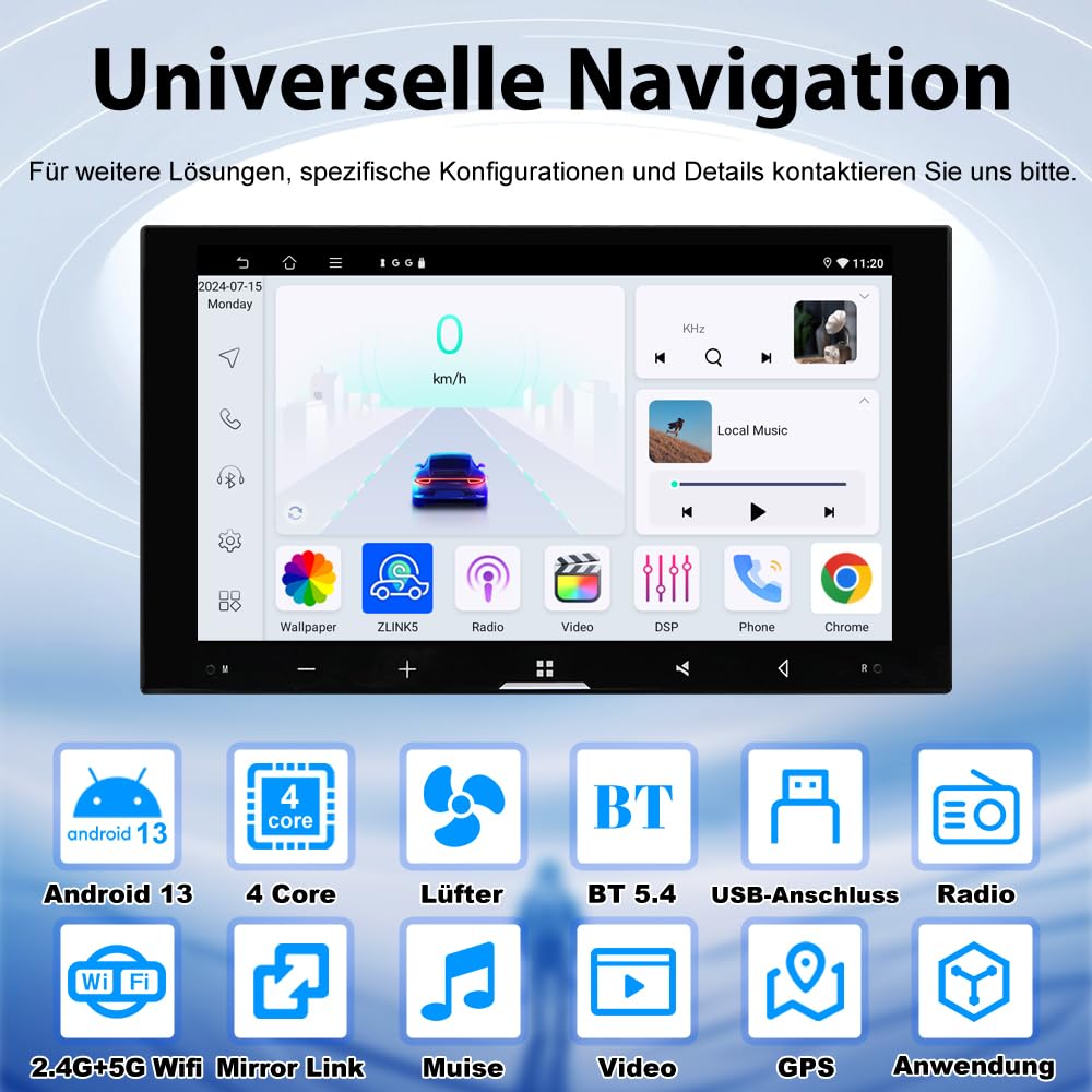 4+64GB Android 15 Autoradio für Volkswagen Polo MK4 2001-2009 9N 9N3, 7 Zoll Touchscreen mit Wireless CarPlay & Android Auto, GPS Navigation, Bluetooth, WiFi, DSP, RDS AM/FM, AHD 1080P Rückfahrkamera