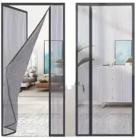 Cortina Magnética para Porta Contra Mosquitos, 210 x 90 CM, Fixação Magnética Forte Automática, Instalação Simples