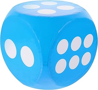 TOYANDONA Giant Dice Foam Large Foam Dice Oversized Foam Dice Large Blue Sieve Large Dice Giant Foam Dice
