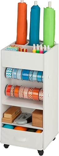 Honey-Can-Do Honey Can Do Craft - Carrito de almacenamiento con ruedas CRT-09592, color blanco disponible en Yaxa Venezuela