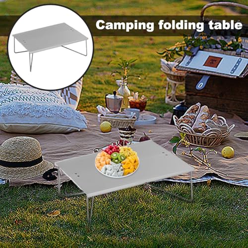 Table de camping compacte et pliante avec son sac de transport pour randonnée - 4