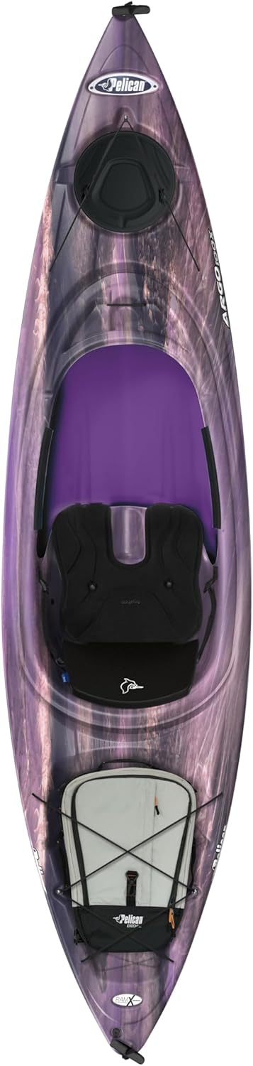 Pelican Argo 100X EXO Premium Sit-in Recreational Kayak - Lightweight 10ft Stable Comfort for Beginners