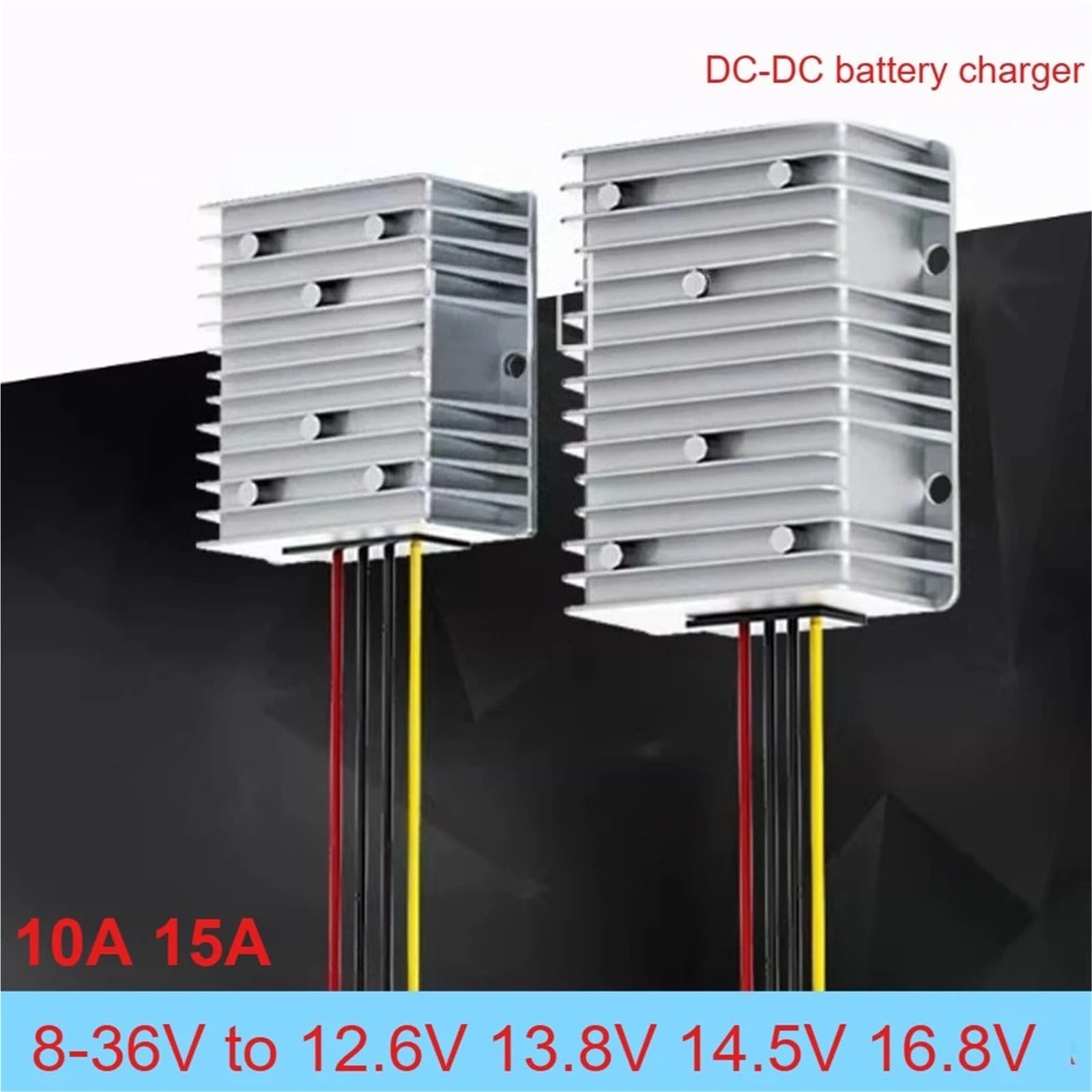 DC 8-36 V 14,5 V 12,6 V 13,8 V 16,8 V 10 A 15 A Automatyczny konwerter Booster Inteligentna ładowarka samochodowa do podwójnej baterii (ładowarka 14,5 V 15 A)