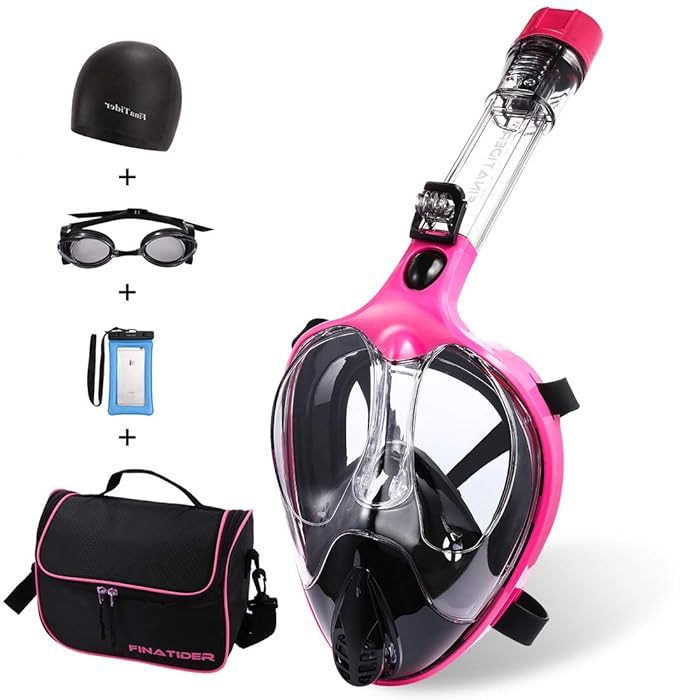 Buy FinaTider Full Face Snorkel Mask,Advanced Safety Breathing System