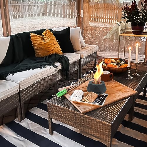Mavalzy Mini Fire Pit, Tabletop Fire Pit Rubbing Alcohol