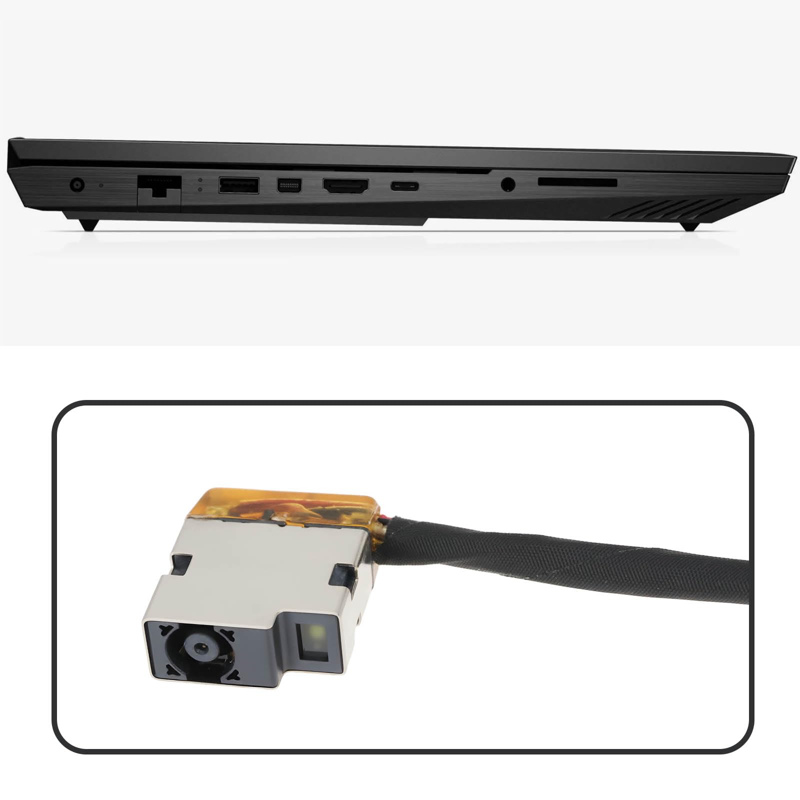 Kabel zasilania DC do laptopa N13314-001 L52B16-S46 N13470-S60 17 cm kompatybilny z HP 15-FA 15-FB