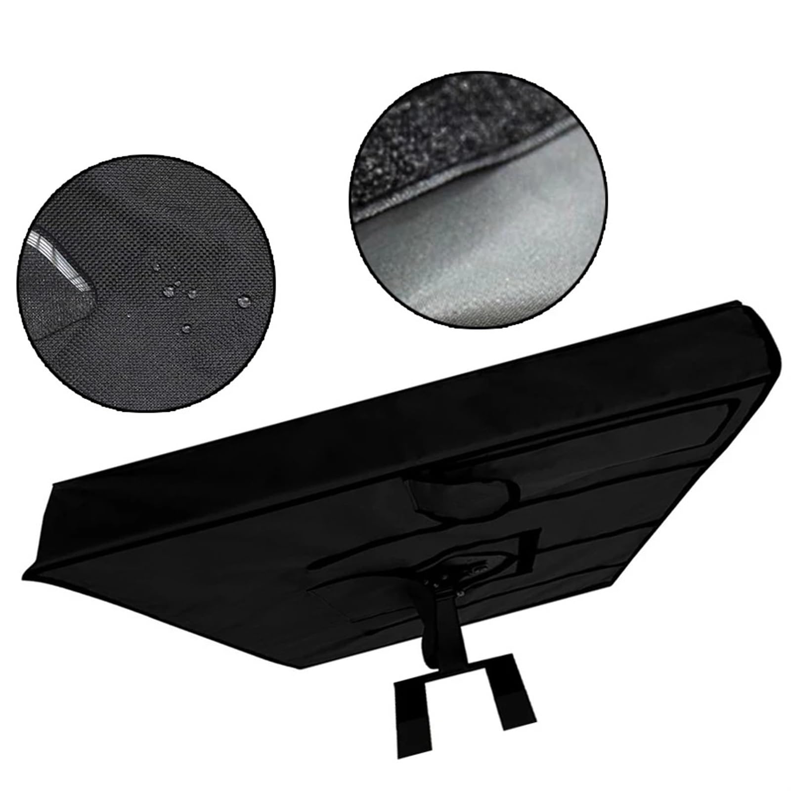 Custodia Protettiva TV Compatibile TV Panno in Microfibra Antipolvere Proteggi Schermo Copertura TV Impermeabile for Esterni Resistente alle intemperie(Gray,46-48 inch)