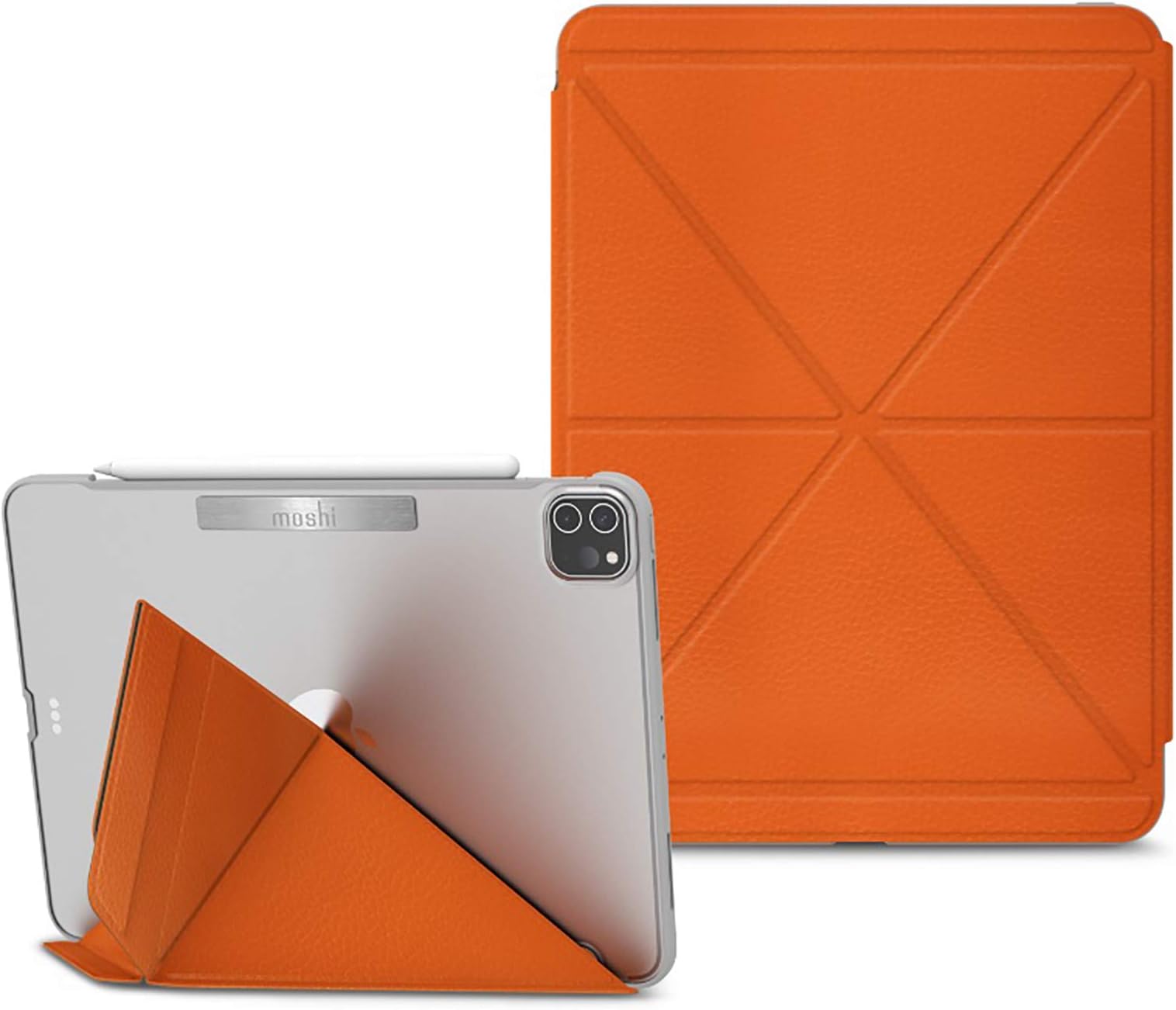 VERSACOVER for iPad Pro 11" (2nd/1st Gen) - Magnetic Folding Cover & Stand w/ 3 Viewing Options, Apple Pencil holder, Auto Wake Function, 360 Protection & Shock Absorbing Folio Case - Orange
