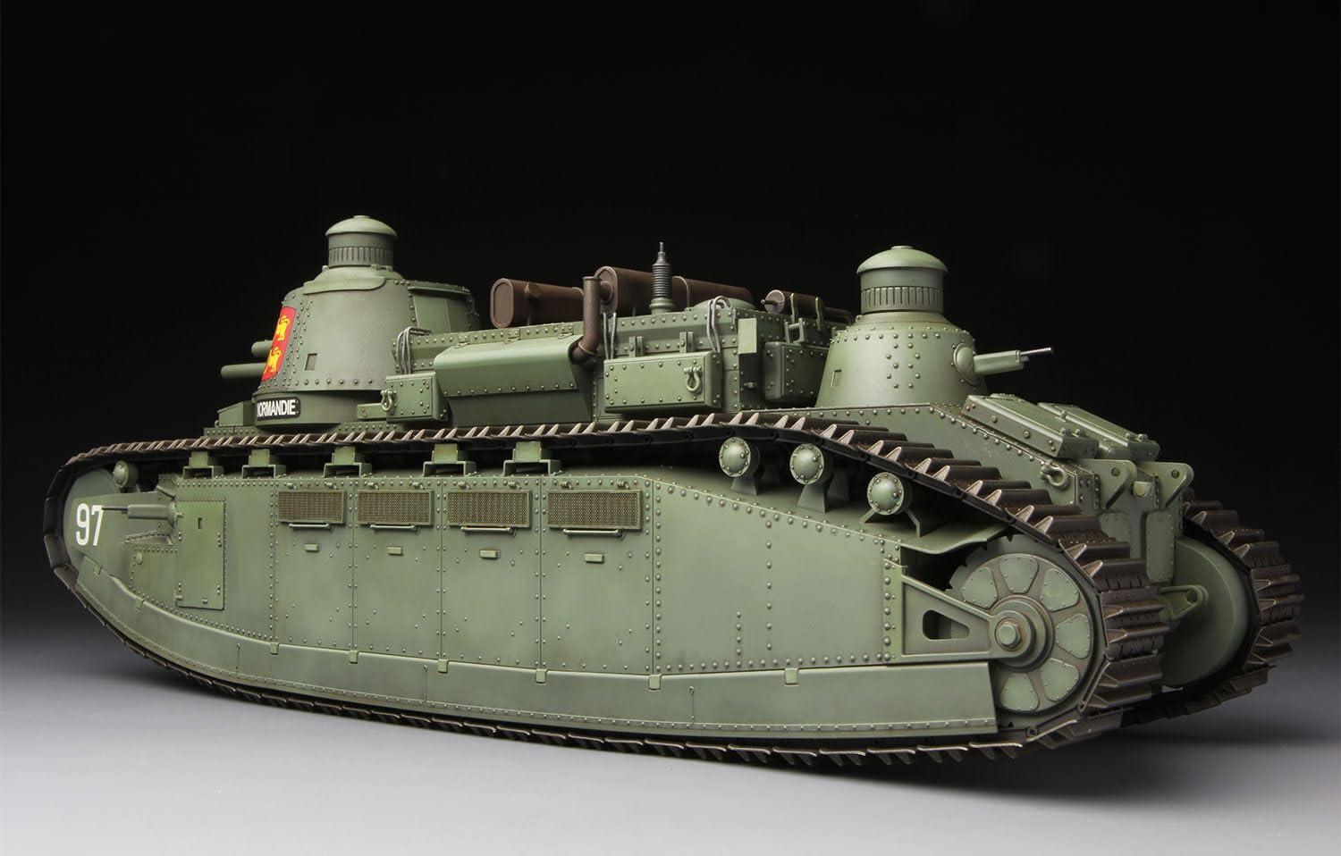 MENG-Model TS-009 - French Super Heavy Tank Char 2C, Durchsichtig