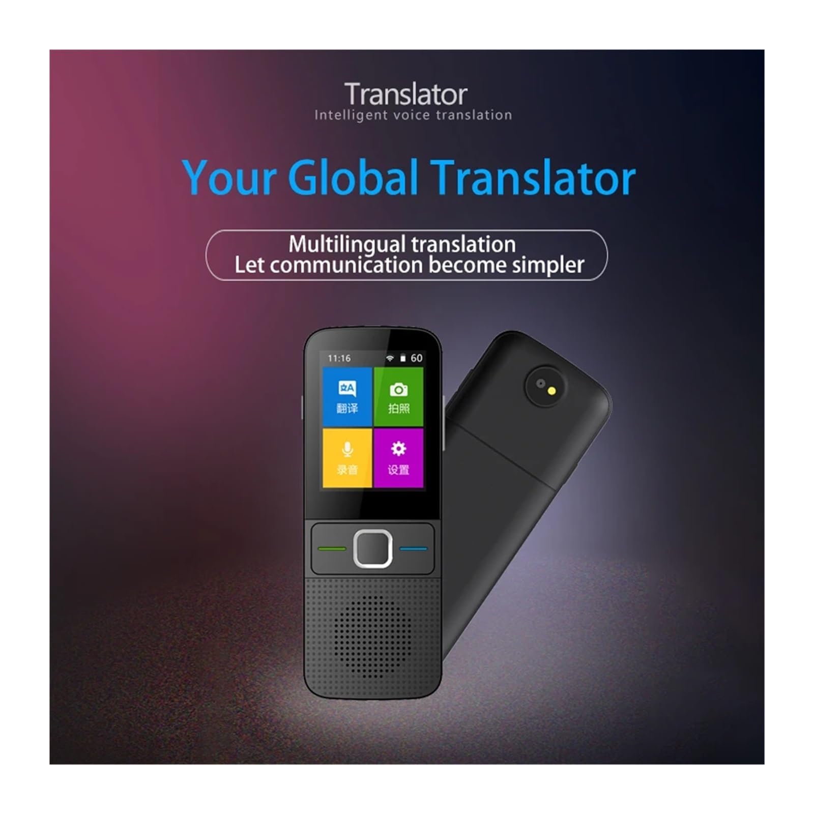 Traduttore Vocale T10 PRO - 137 Lingue In Tempo Reale Con WiFi Traduttore Vocale T10 PRO - 137 Lingue In Tempo Reale Con WiFi