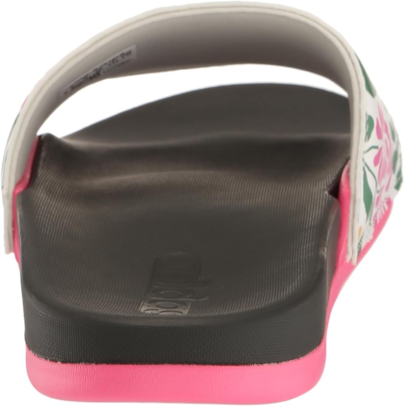 adidas Women's Adilette Comfort Slide Sandal 5 Carbon/Off White/Lucid Pink