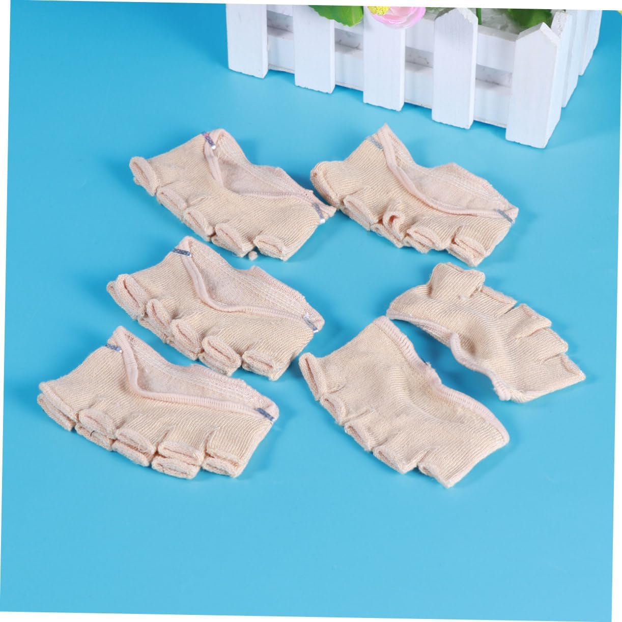 Ipetboom Non-slip No-show Socks 5 Toe Half Socks Pack for Women Breathable Comfortable Peep Toe Design