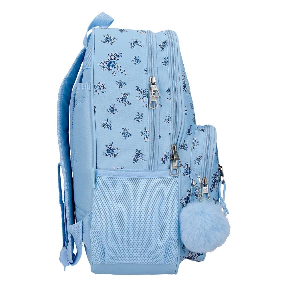 Pepe Jeans Olivia Mochila Adaptable a Carro Bleu Claro 30x40x12 cm Polyester 14,4L par Joumma Bags
