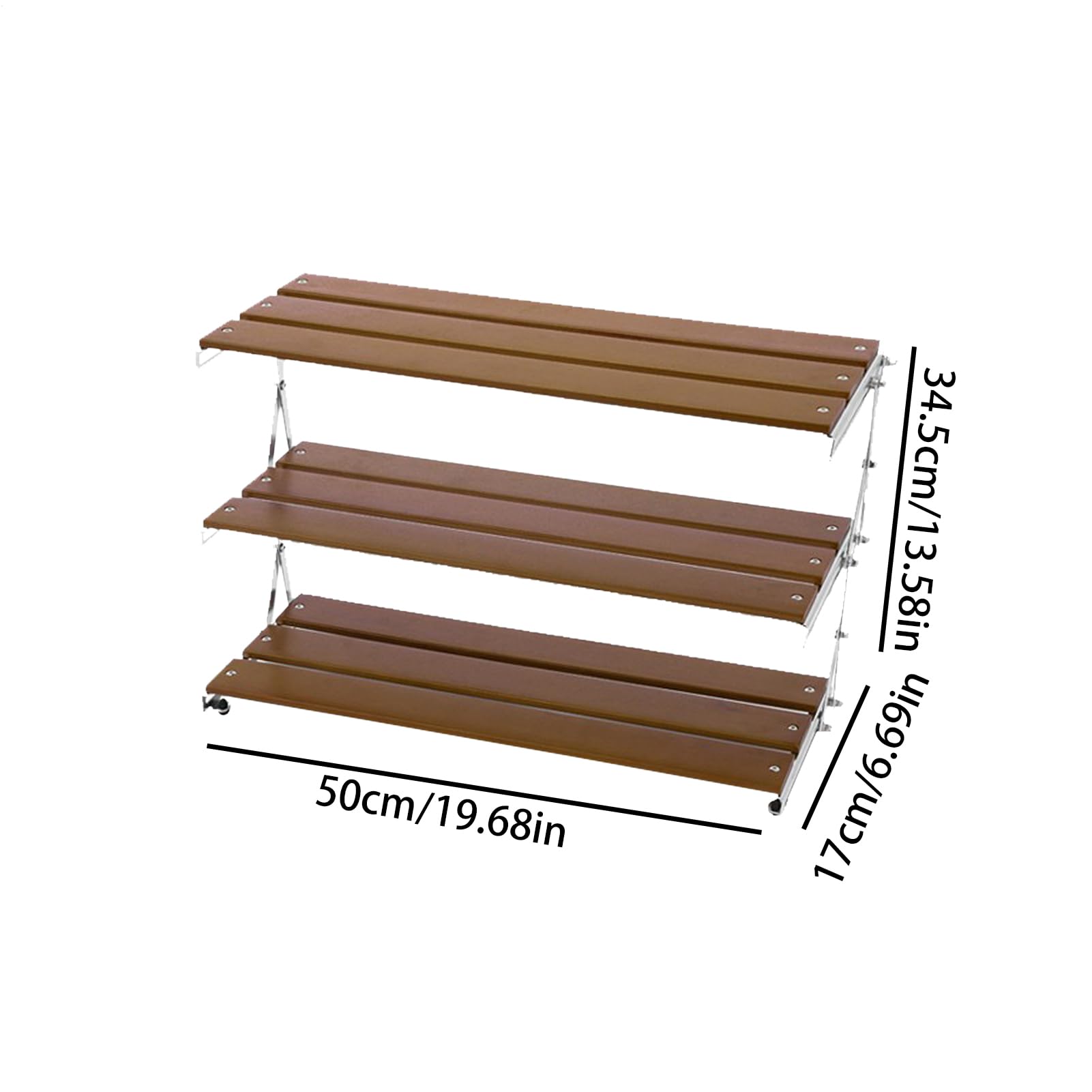 Pieghevole a 3, robusta mensola da campeggio Ga Home Storage