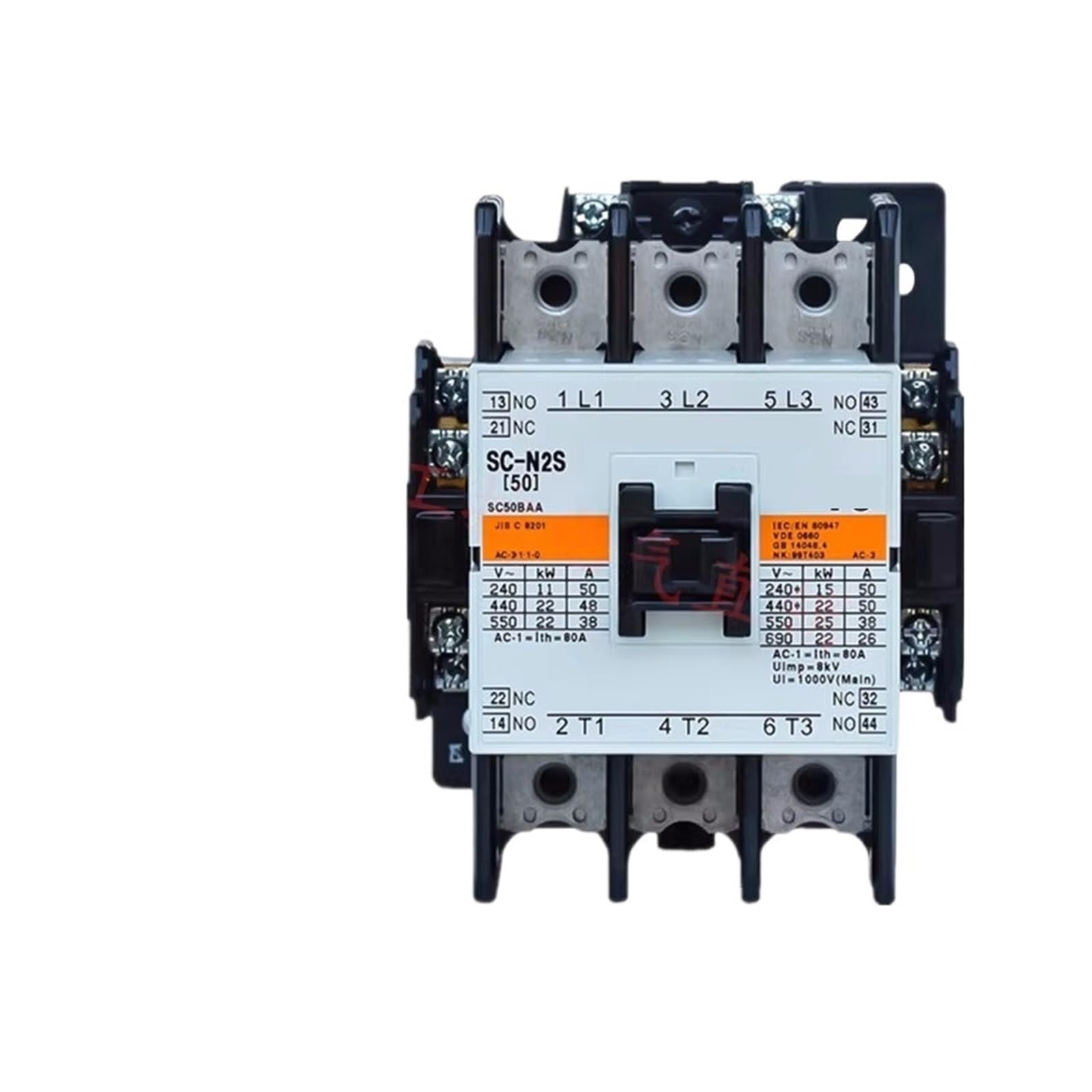 YFHGULBTK AC Contactor SC-N1 SC-N2 SC-N2S SC-N3 SC-N4 SC-N5A SC-N5 SC-5-1 AC110V AC220V AC380V(Ac110v,SC-N2S)