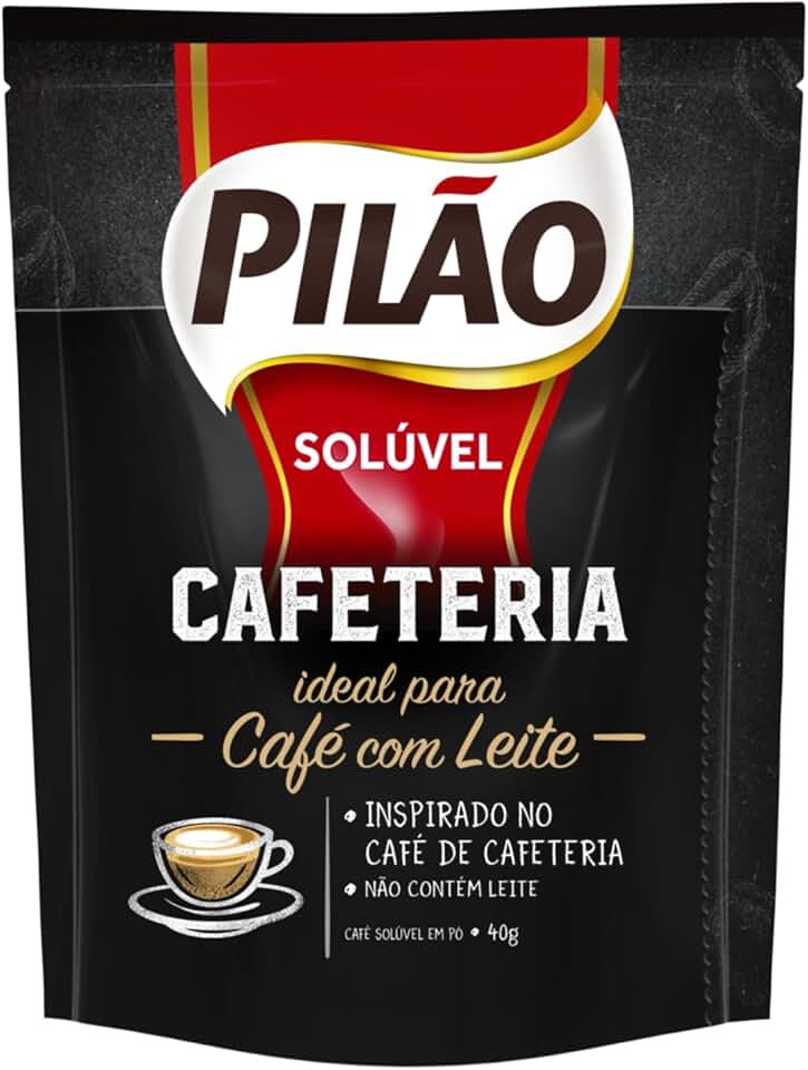 Café Solúvel em Pó Pilão Cafeteria Sachê 40g