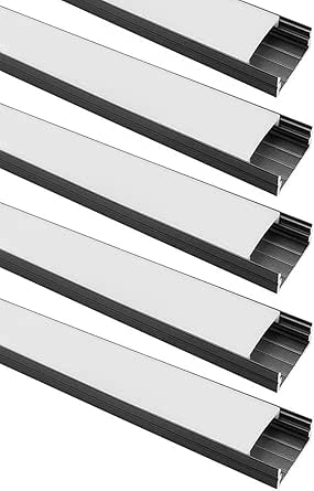Amazon.com: LightingWill 5-Pack U-Shape LED Aluminum Channel System 3 ...