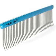 Dog and Cat Grooming Combs Contour Custom Coat Fur Finishing Shape Fluff Style and Primp 10 inch Fluffing Comb