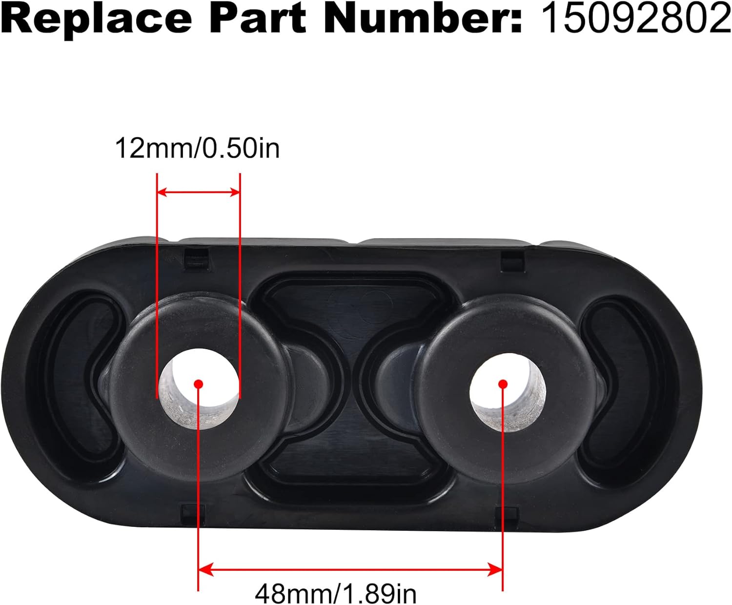 EVIL ENERGY 4 Holes Adjustable Exhaust Hanger Universal 2PCS, Bundle with 2 Holes Exhaust Hanger Universal 2PCS and 2 Holes Exhaust Hanger 15092802 2PCS