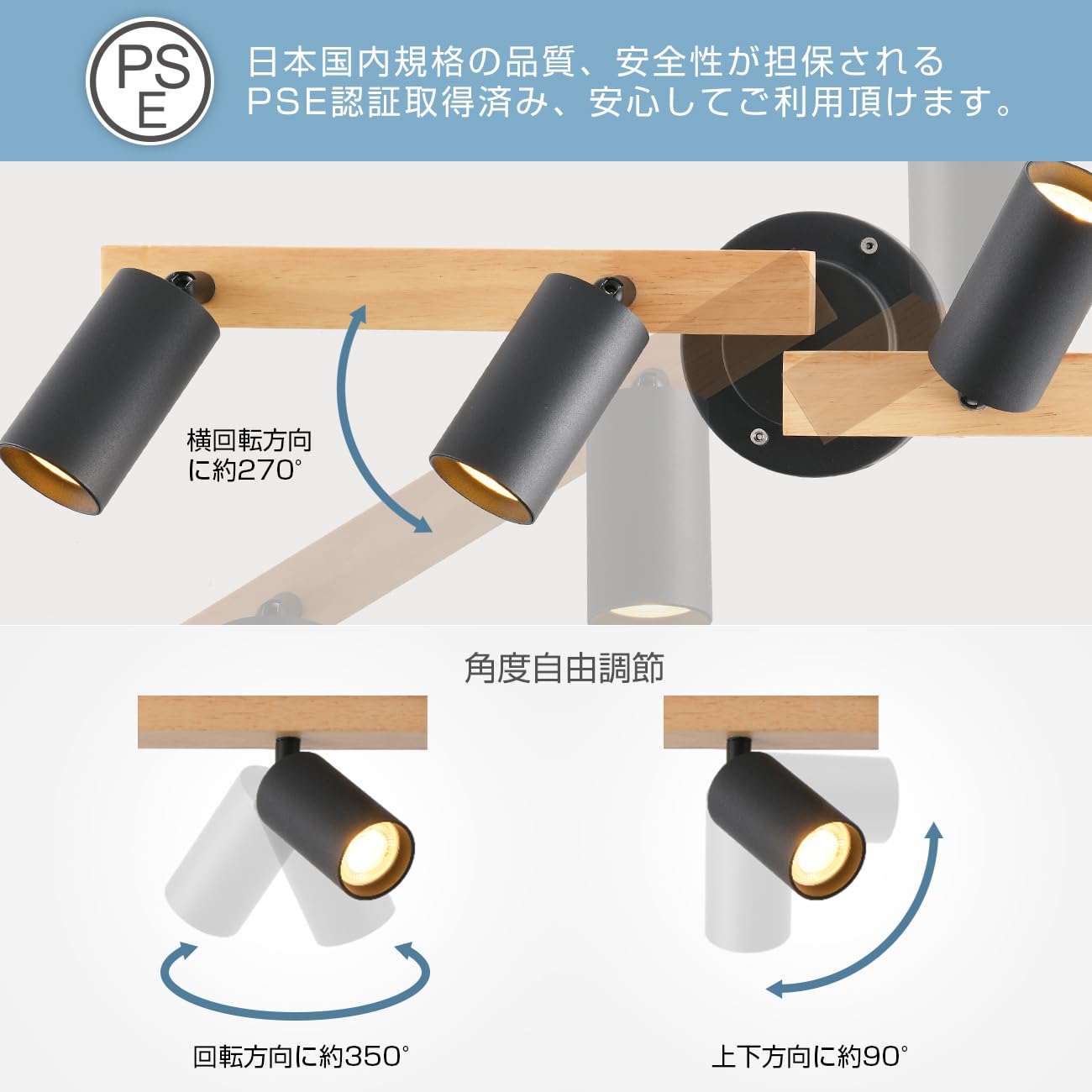 Amazon.co.jp : ANWIO シーリングライト 4灯 調光調色 リモコン付き