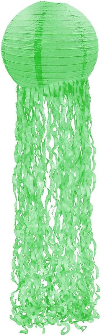 Jellyfish Paper Lanterns Mermaid Birthday Decorations,Hanging Lantern Lamps for Baby Shower Ocean Theme Decor Under The Sea Classroom Girls Party Supplies (Jellyfish-5pcs)