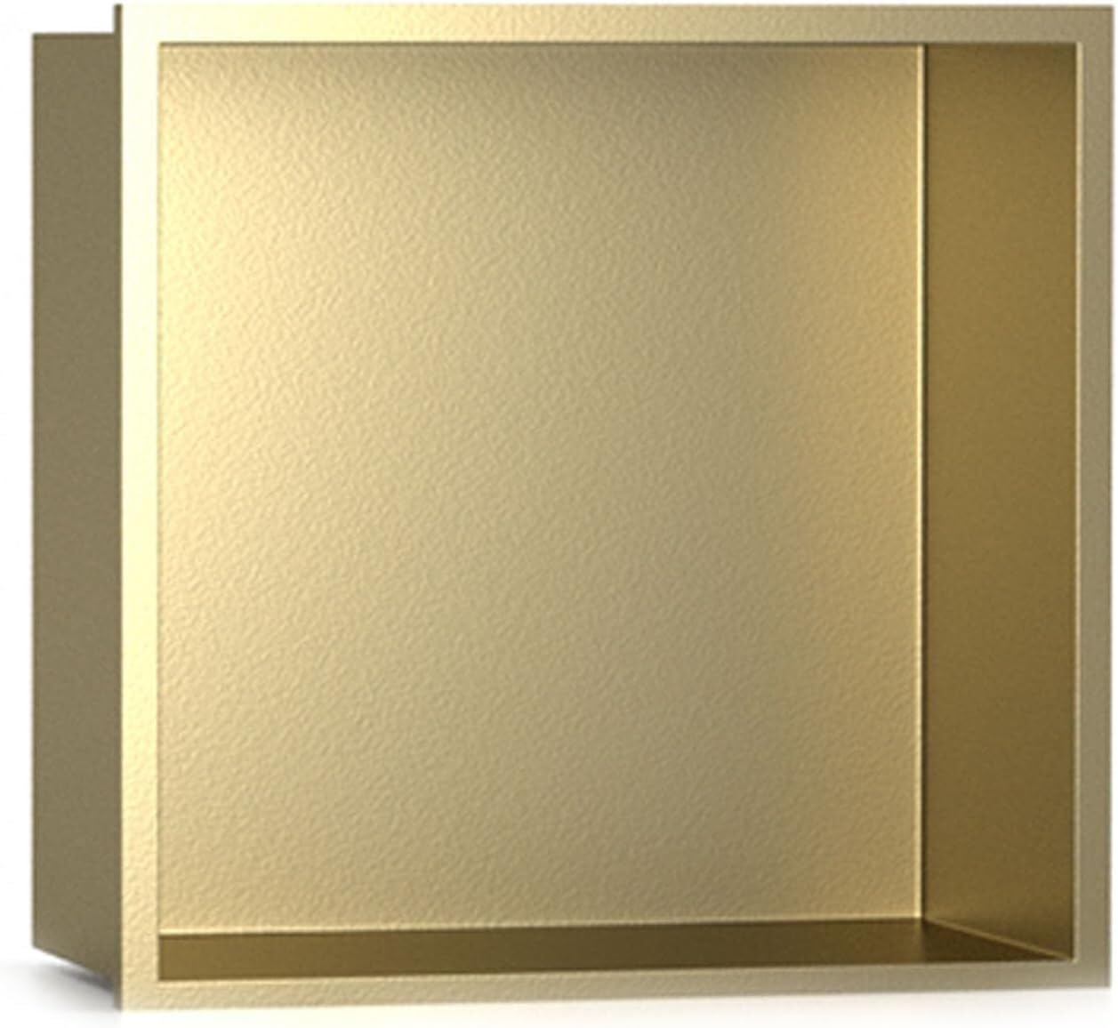MYUYEE Stainless Steel Shower Niche - Recessed Storage Cubby For Shampoo, Soap, Toiletries (Gold)