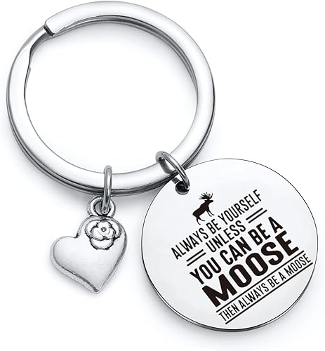 TzrNhm Blossom Amante de alces joyería amante de los animales regalo amante de la naturaleza llavero amante de los animales llavero amante de la