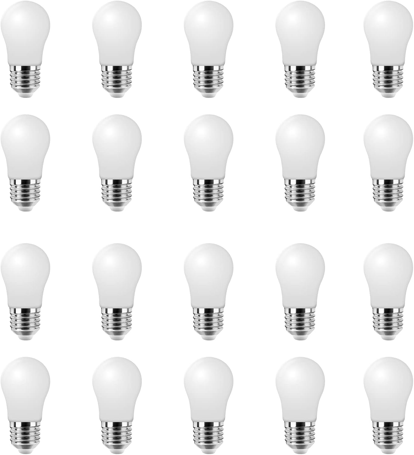 WULUN E27 LED Bulb 3W, E27 Edison Screw (ES) Bulbs Equivalent 30W Incandescent, 2700K Warm White 300LM A50 Golf Ball Energy Saving Light Bulbs, Not Dimmable No Flicker Lamps, 20 Pack — image 1