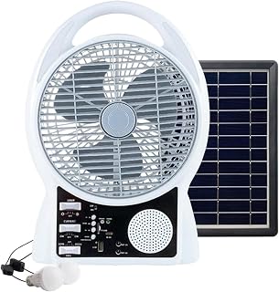 Drumstone (???????? ???????????????????? ???????????????????????????????? Upgraded 8-Inch Solar USB Rechargeable Camping Fan – Bluetooth Enabled, LED La Price In India
