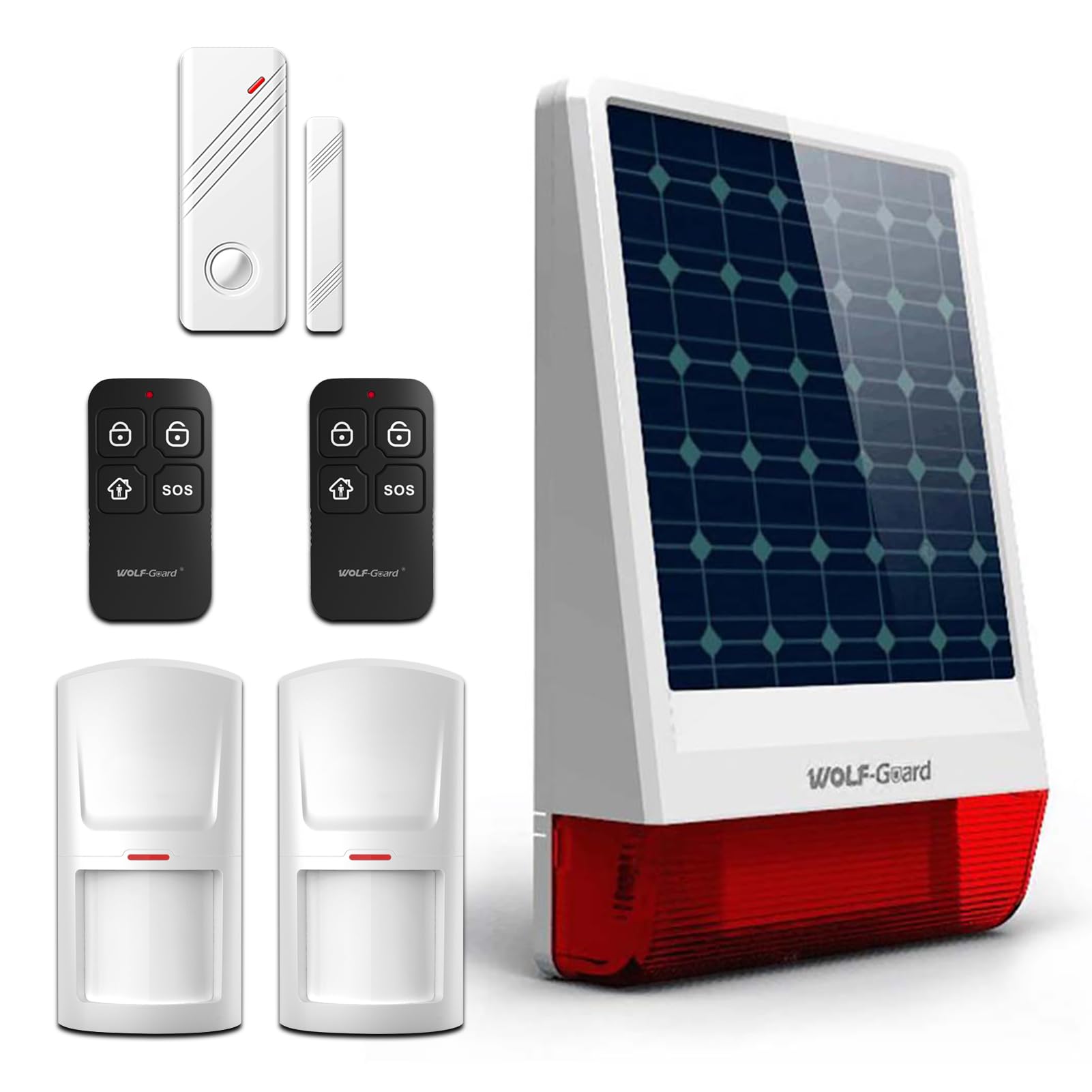 Wolf Guard SGS 4G - Sistema de alarma de altavoz solar para el hogar, almacén, seguridad agrícola