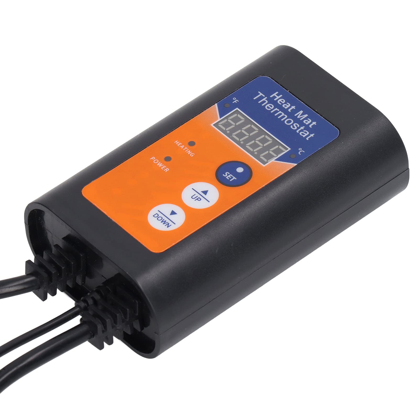 Cyfrowy termostat maty grzewczej, LED 1000W Fahrenheita Celsjusza Cyfrowy regulator temperatury przełączany mata ciepła sadzonki do kiełkowania nasion(#2)