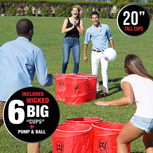 Wicked Big Sports Supersized Pong Outdoor/Indoor Sport Tailgate Games,72 Months To 720 Months, 6 Cups, Multi (965) #TOP1